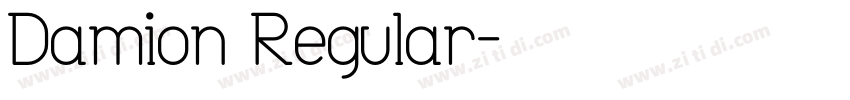 Damion Regular字体转换